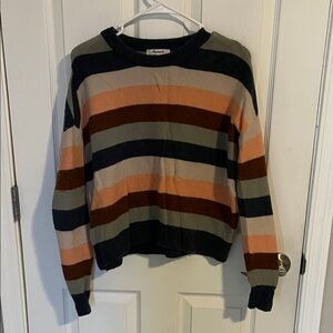 Madewell Multicolor Striped Crew Neck Sweater